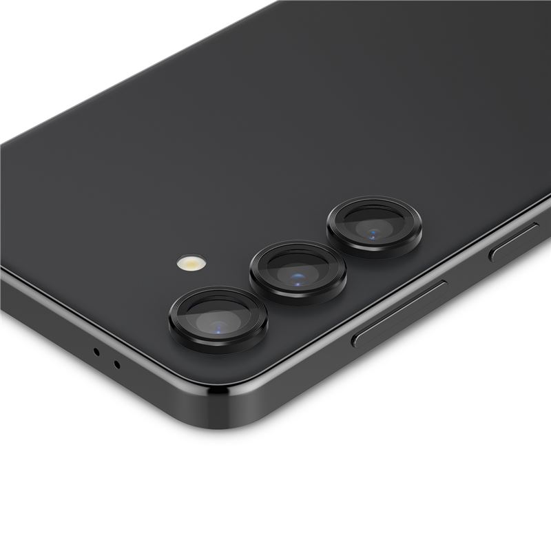 Set 2x3 protectii sticla camera foto Spigen Optik EZ FIT compatibil cu Samsung Galaxy S24 Plus Black (Ingredi, AGL07433) by www.silkase.ro